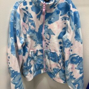 Eddie Bauer Kids Fleece Hoodie - Blue and Pink
